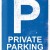 Placa metalica - Private Parking - 30x40 cm